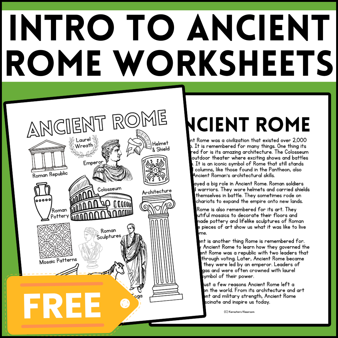 Discover Ancient Rome: Free Introductory Resource for Elementary Students!